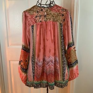 Anthropologie Multicolor Patterned Blouse